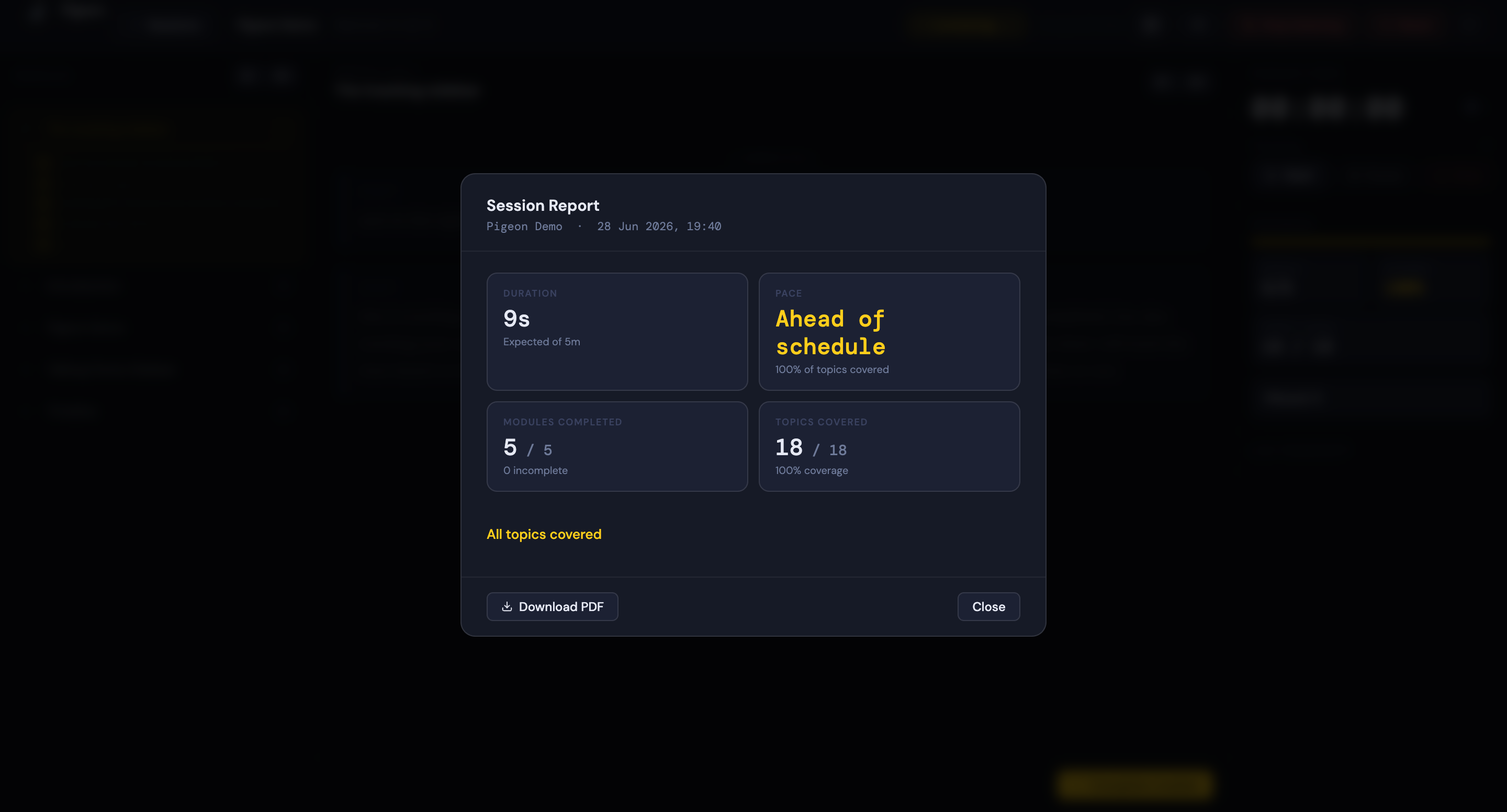 Guide editor with content added